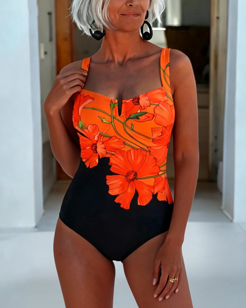 MANUELA™ | Costume Intero con Collo Quadrato