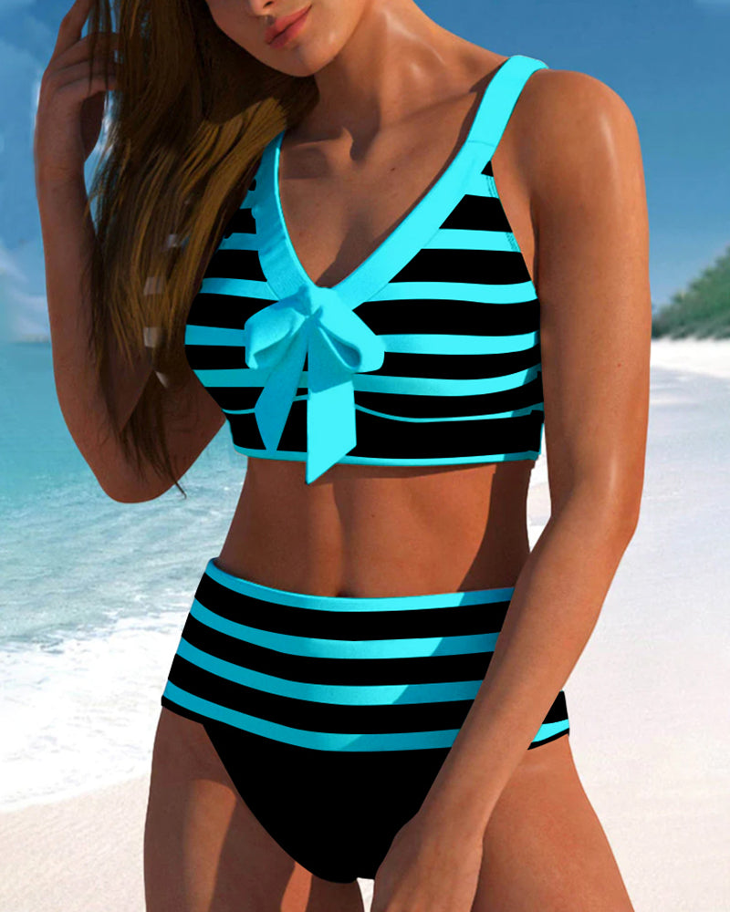 Martina™ | Bikini Stripes High-Waisted