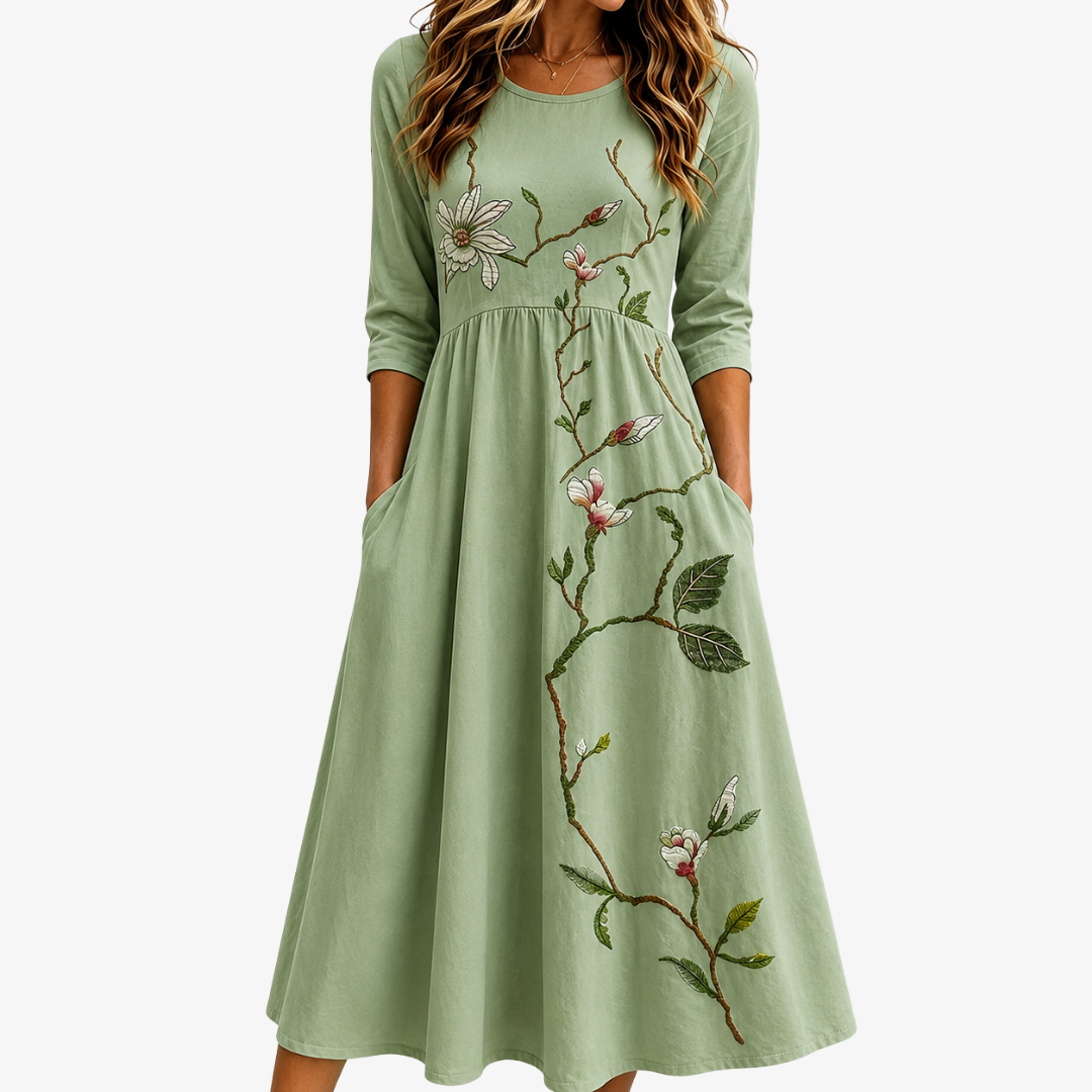 Abito Midi Willow Bloom Sage