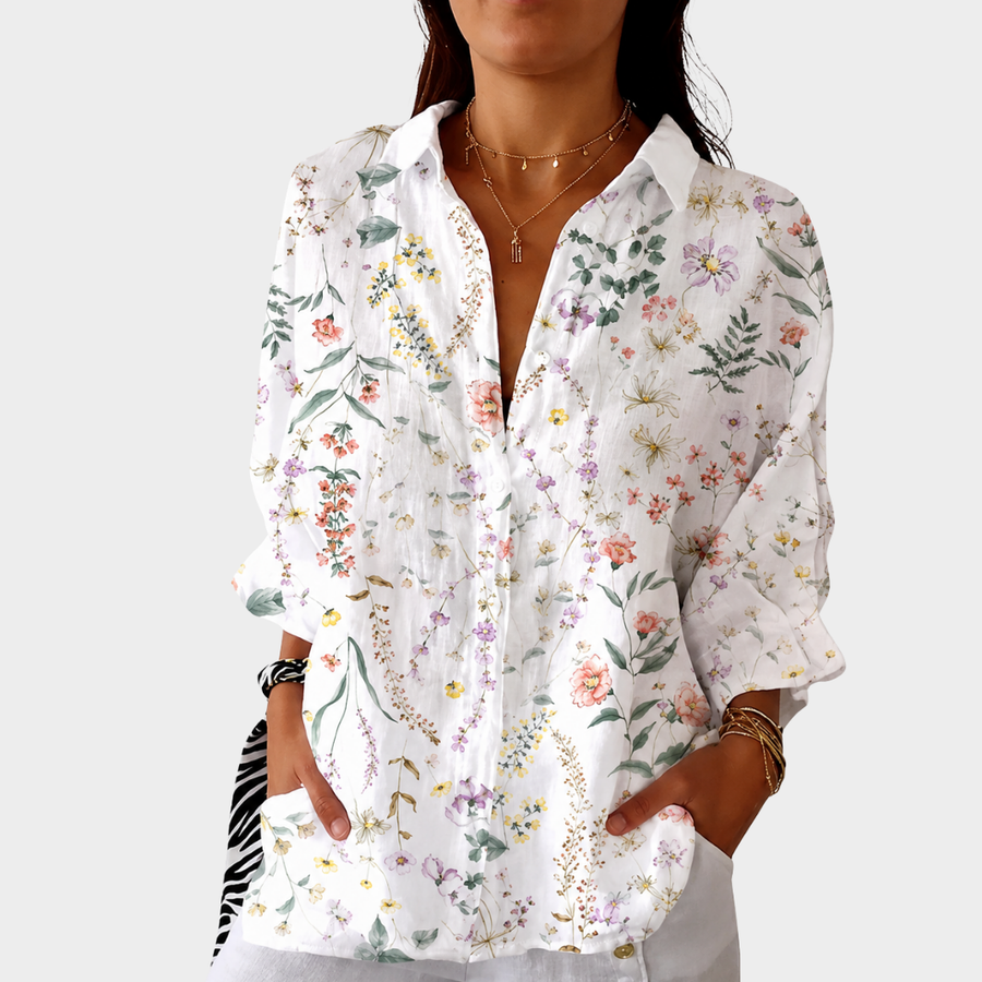 Blusa leggera e colorata con stampa