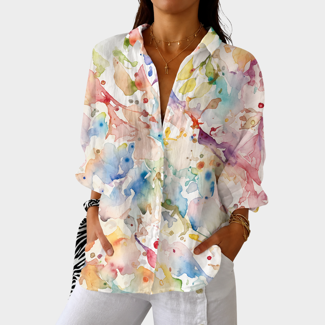 Blusa Leggera e Colorata con Stampa