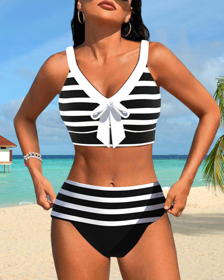 Martina™ | Bikini Stripes High-Waisted