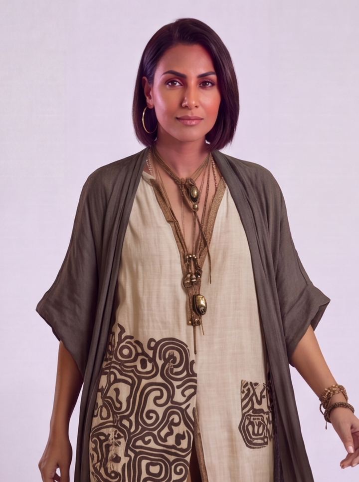 Valentina | Lungo Bohemien Ricamato Completo