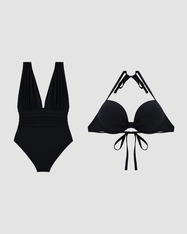 Francisca™ | Costumino modellante di lusso con scollatura a V accentuata
