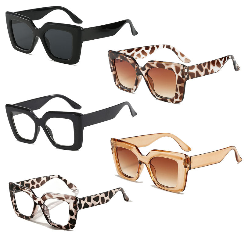 Occhiali da sole quadrati minimalisti e alla moda