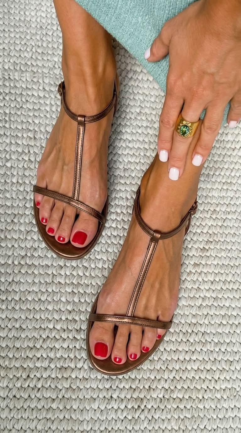 Rosalba | Sandali Estivi Oro