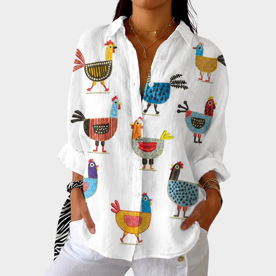 Blusa Stampata Leggera e Colorata