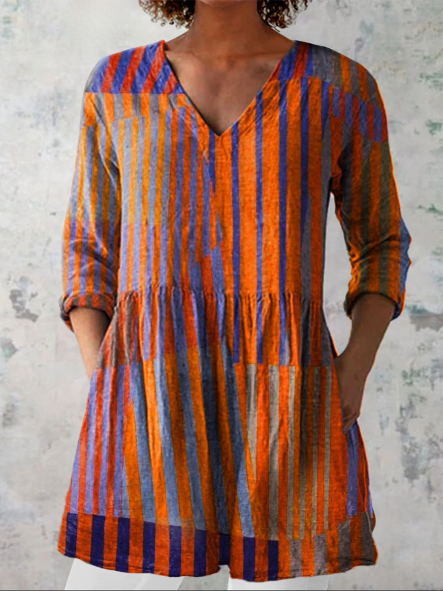 Nadia | Blusa Lunga con Scollo a V