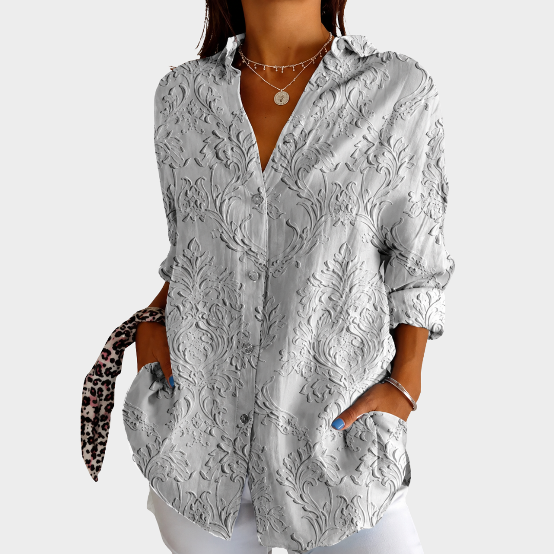 Blusa leggera e colorata con stampa