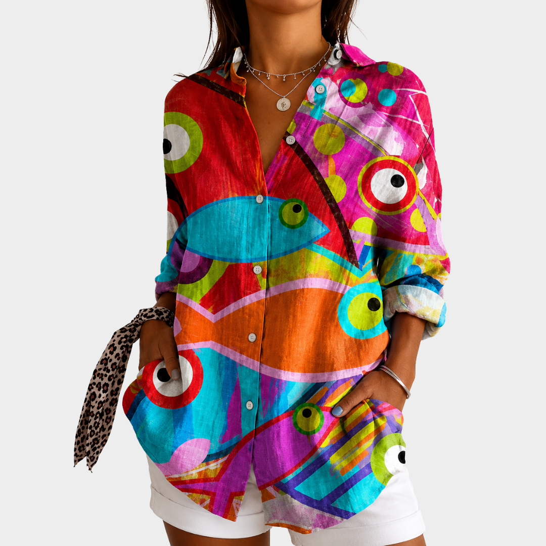 Blusa Artistica in Mosaico Vivace