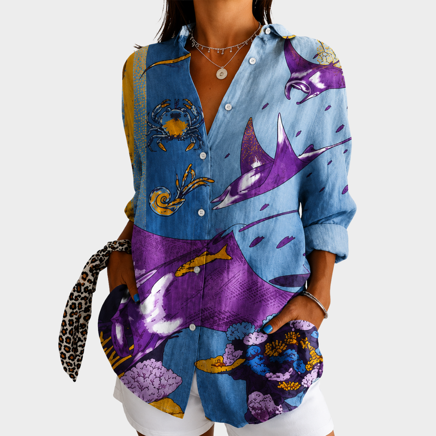 Blusa Artistica Ocean Dreams