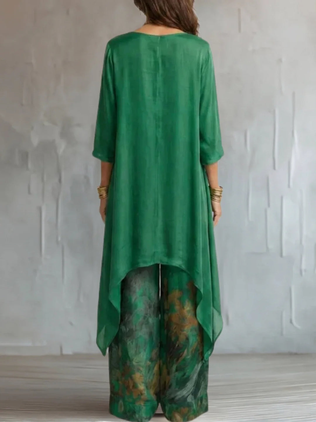 Ginevra | Floral Asymmetrical Fluid Outfit