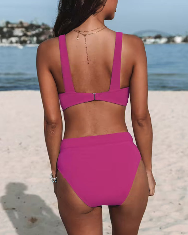 KIRA™ | Costumi da bagno a vita alta in colori solidi
