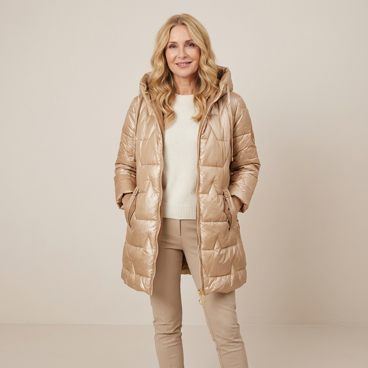 Lunori™ | Piumino Lungo con Cappuccio Aurora