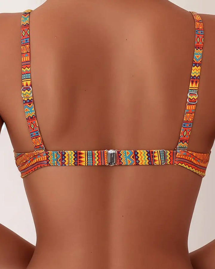 Rosa™ | Bikini Due Pezzi con Stampa a Righe