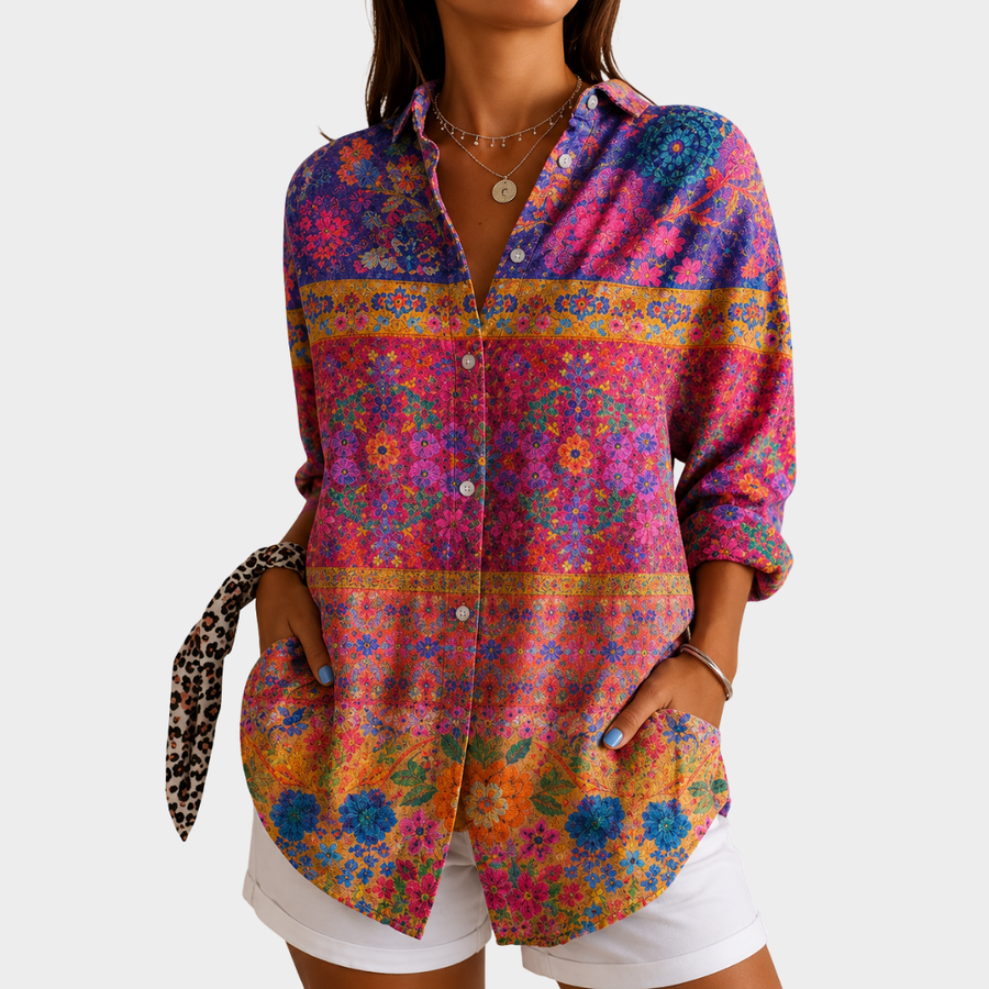 Blusa Mosaic Giardino Vivace