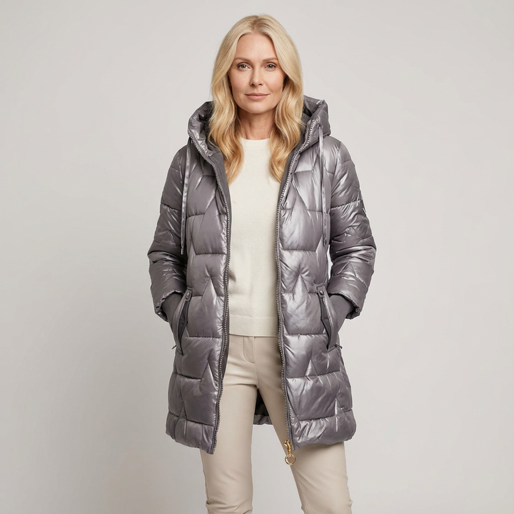 Lunori™ | Piumino Lungo con Cappuccio Aurora