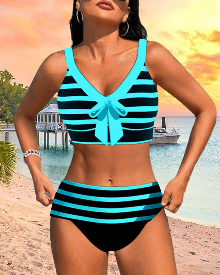 Martina™ | Bikini Stripes High-Waisted