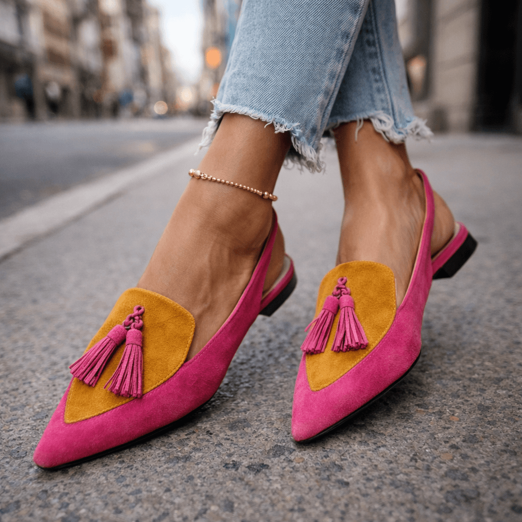 Élodie | Sandali Eleganti con Pompon
