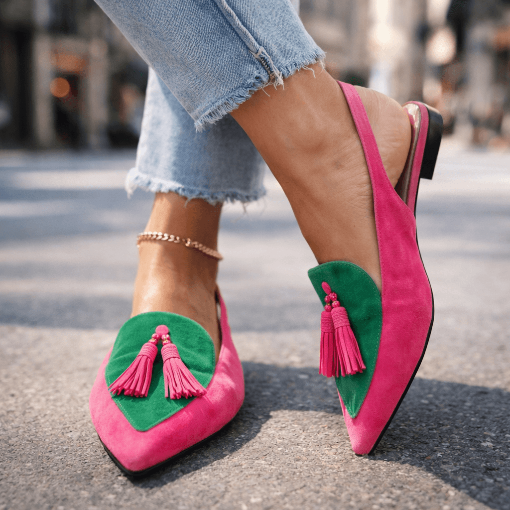 Élodie | Sandali Eleganti con Pompon