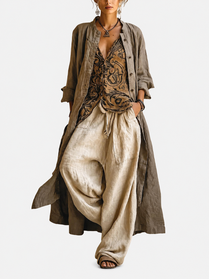 Giulia | Completo Bohemien Fluido Stratificato