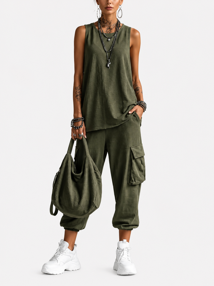 Valentina | Completo Casual Morbido con Tasche