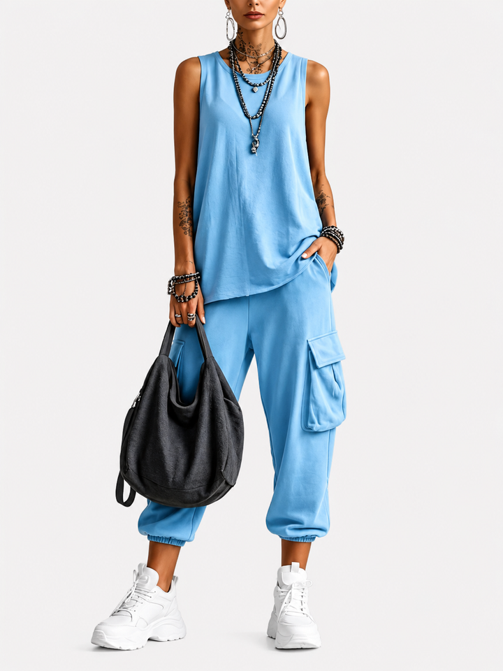Valentina | Completo Casual Morbido con Tasche