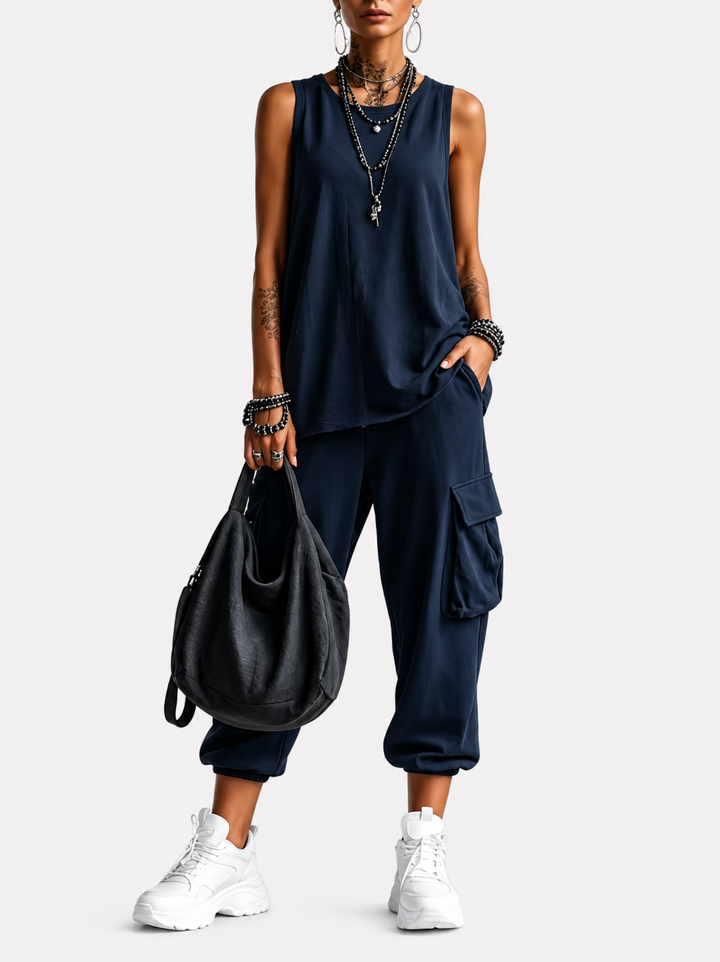 Valentina | Completo Casual Morbido con Tasche