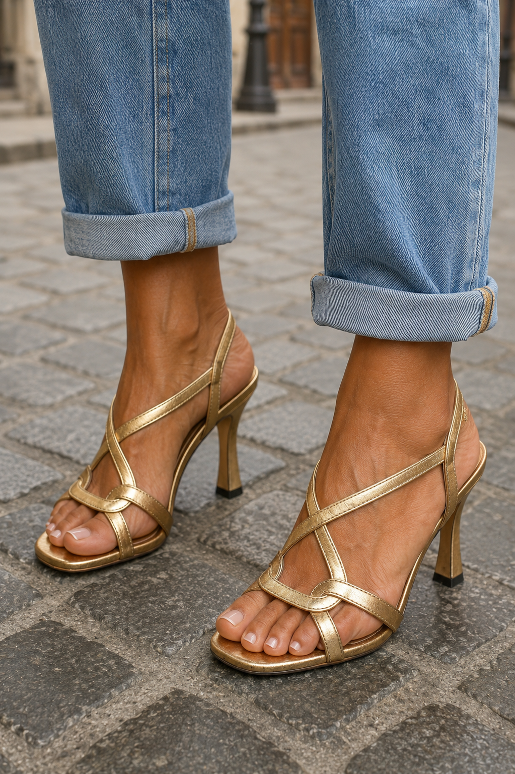 Elisa | Incanto d'Estate Golden Sandals