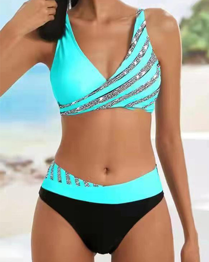 Candela™ | Bikini con stampa in tonalità calde