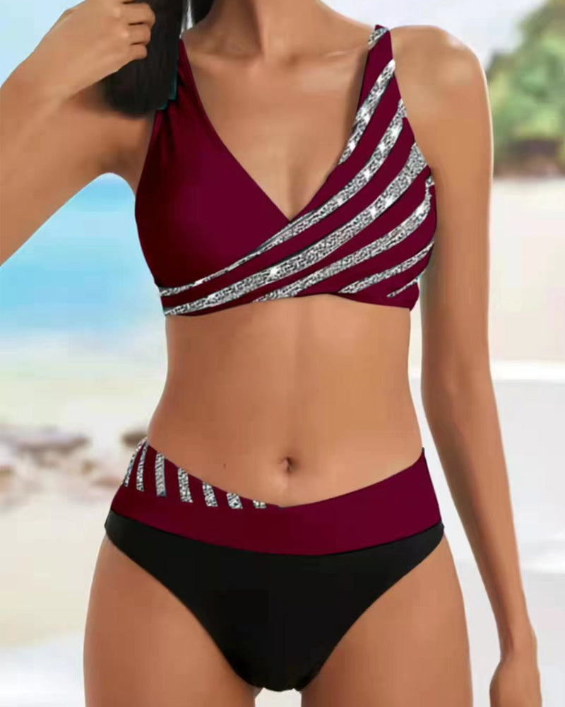Candela™ | Bikini con stampa in tonalità calde
