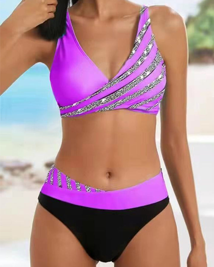 Candela™ | Bikini con stampa in tonalità calde