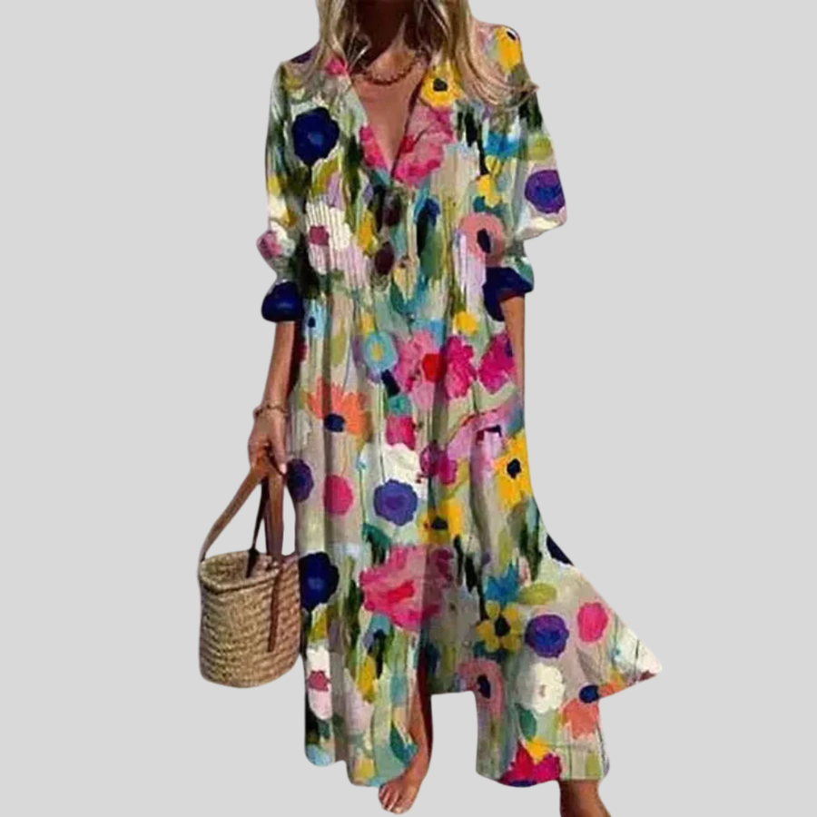 Zariah | Elegante vestito lungo in stile bohemien