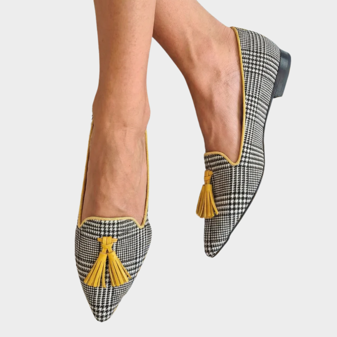 Odessie - Modern Plaid Moccasins