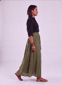 Martina | Elegante Abito Maxi Monospalla Fluido