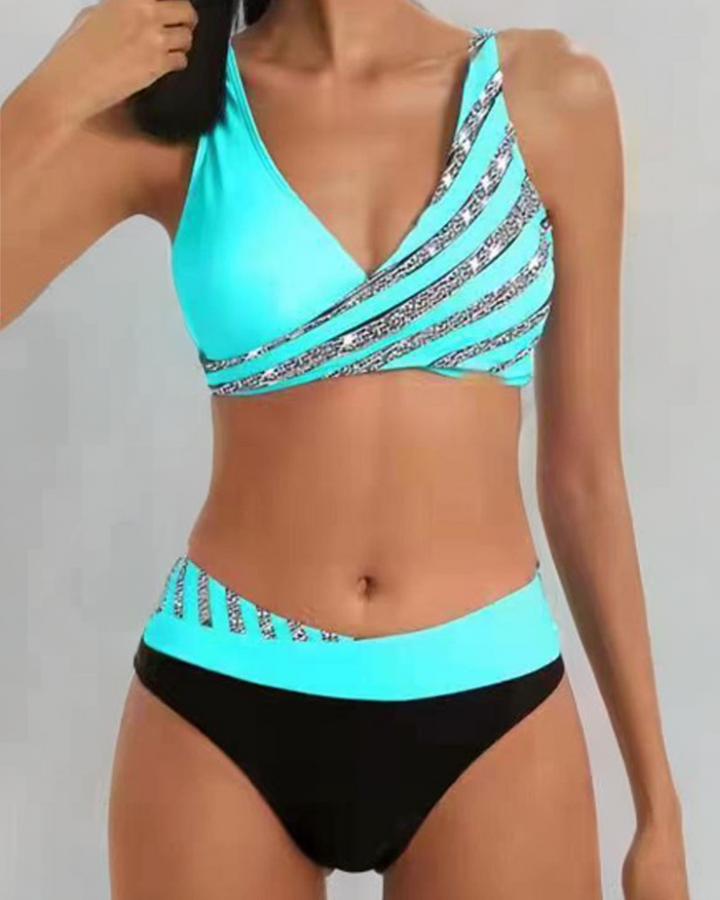 Candela™ | Bikini con stampa in tonalità calde