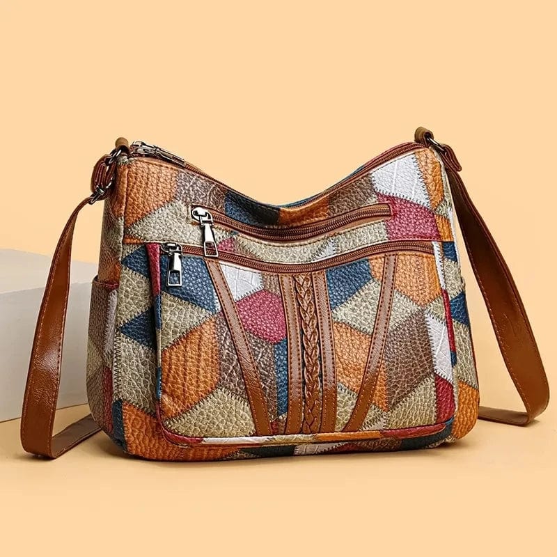 Lunori™| Borsa a mano in pelle mosaico