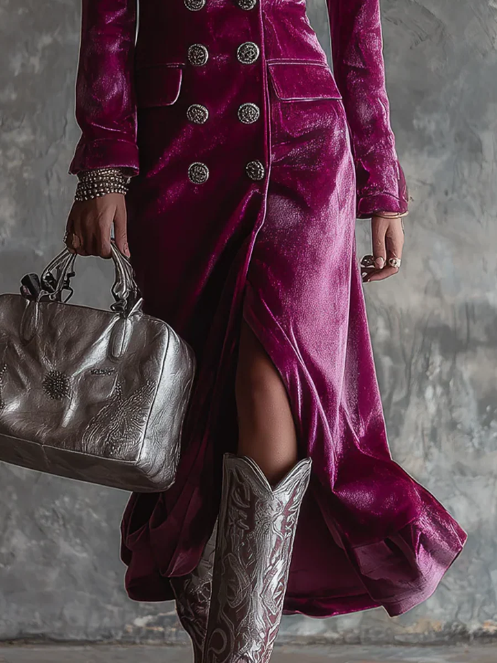 Lunori™ Victoria | Abito Blazer in Velluto