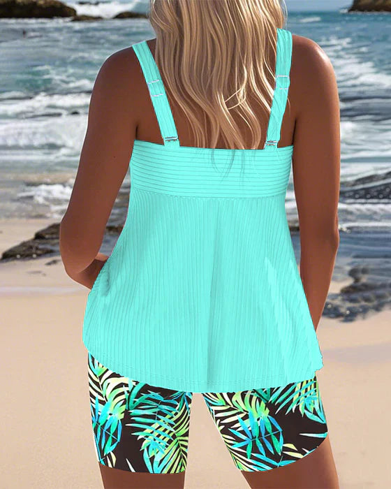 Daphne™ | Shorts da tankini in tessuto lucido a coste