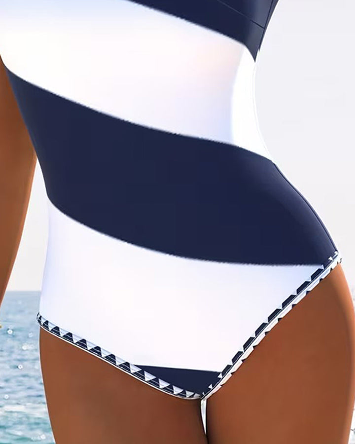 LEIRE™ | Costume Intero a Righe Colorate