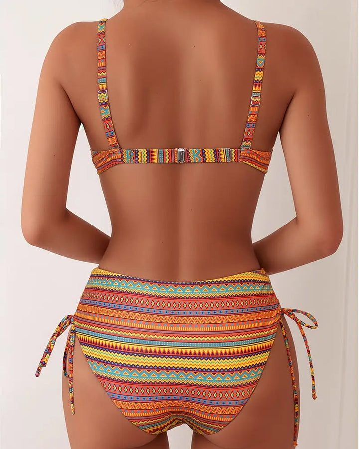 Rosa™ | Bikini Due Pezzi con Stampa a Righe