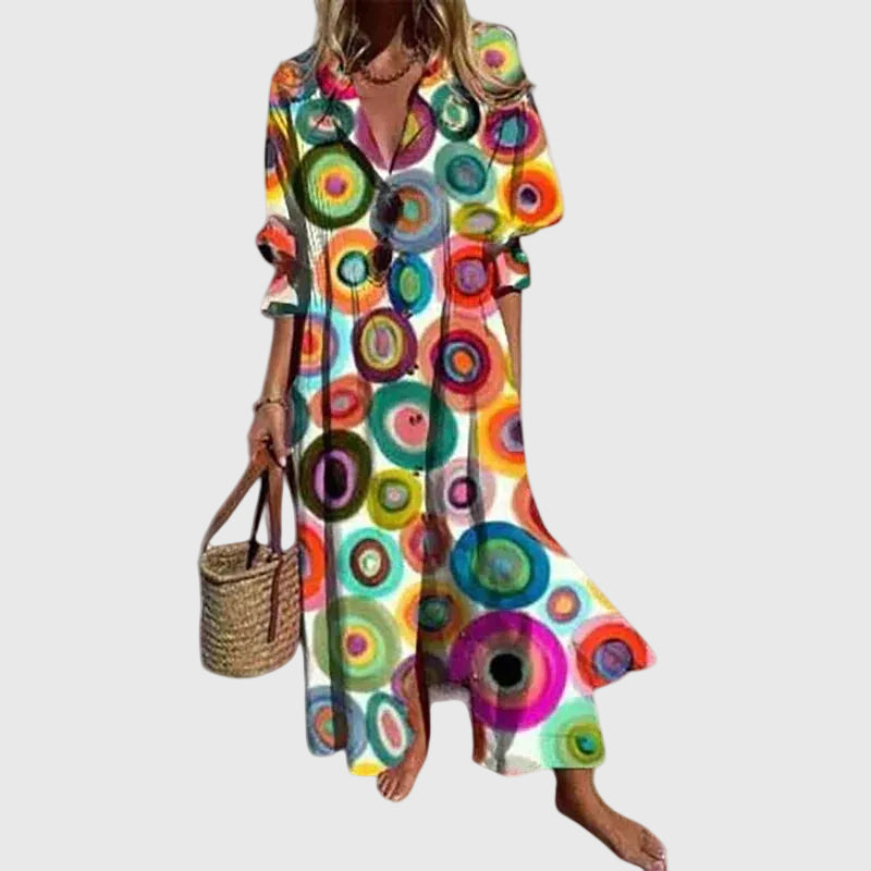 Zariah | Elegante vestito lungo in stile bohemien