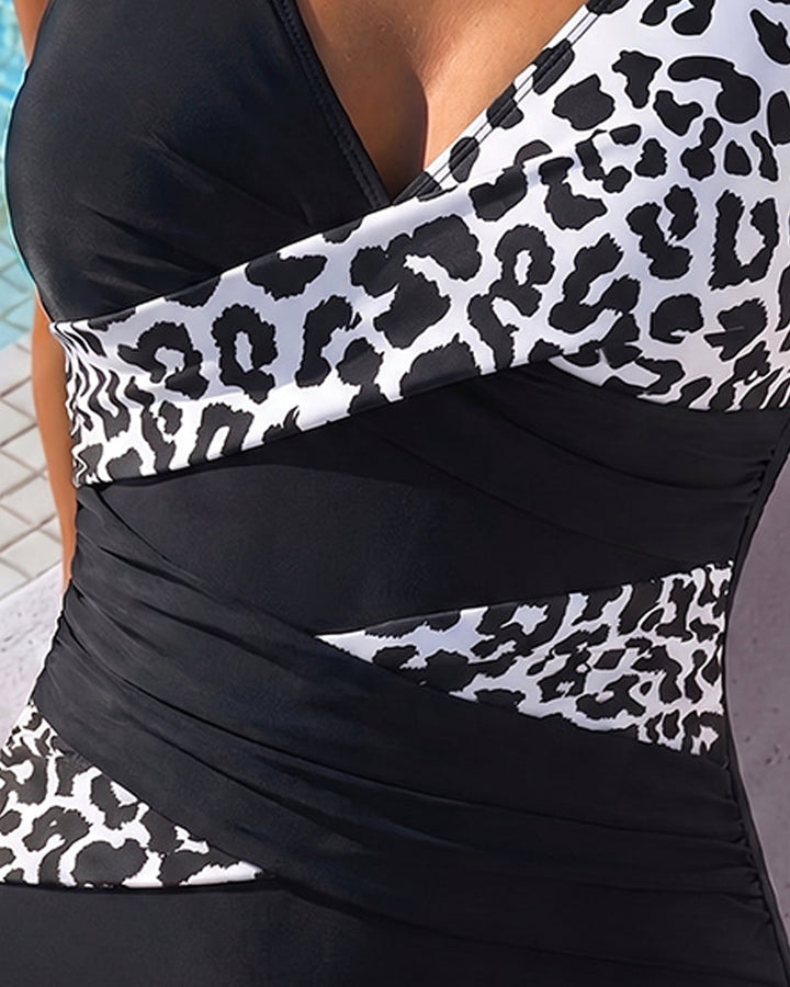 LEO™ | Costume da Bagno Intero con Stampa Leopardo per le Vacanze