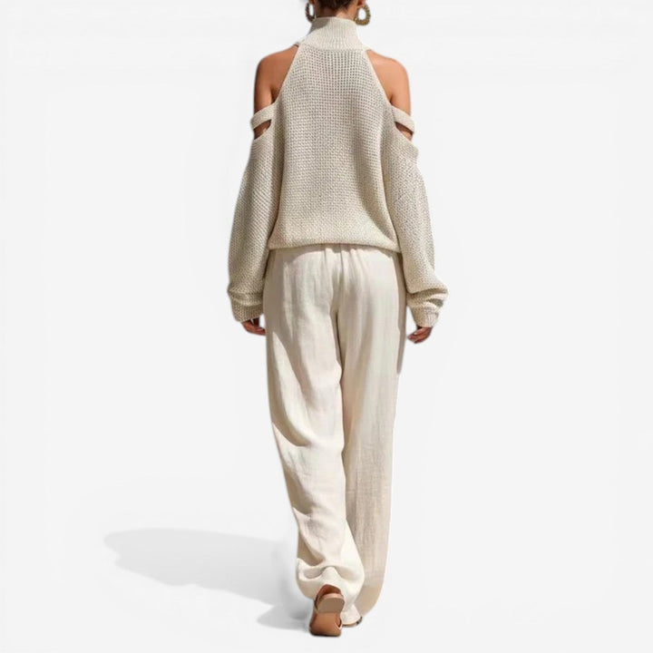 Neri™ Maglia morbida cut-out