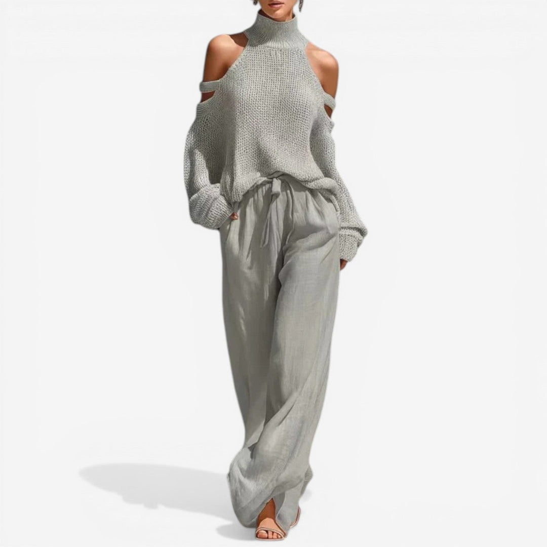 Neri™ Maglia morbida cut-out